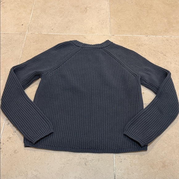 Jenni Kayne Fisherman Women's Grey Crewneck Sweater - Picture 3 of 5